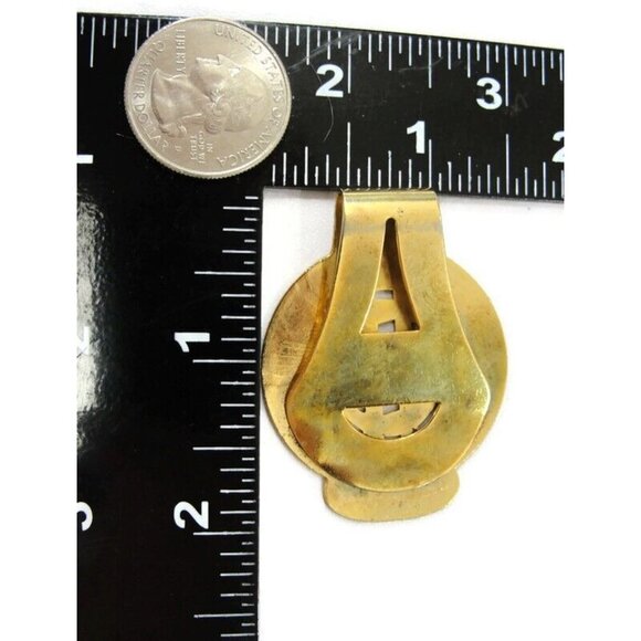 Vintage Circle Dollar Sign Money Clip Men Wallet ID Credit Card Holder - Picture 5 of 8